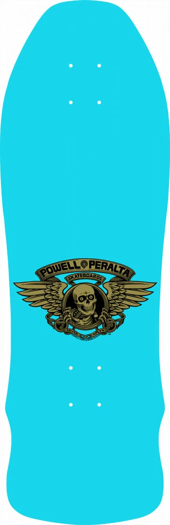 POWELL PERALTA GEEGAH RIPPER SKATEBOARD DECK - AQUA - 9.75" X 30"