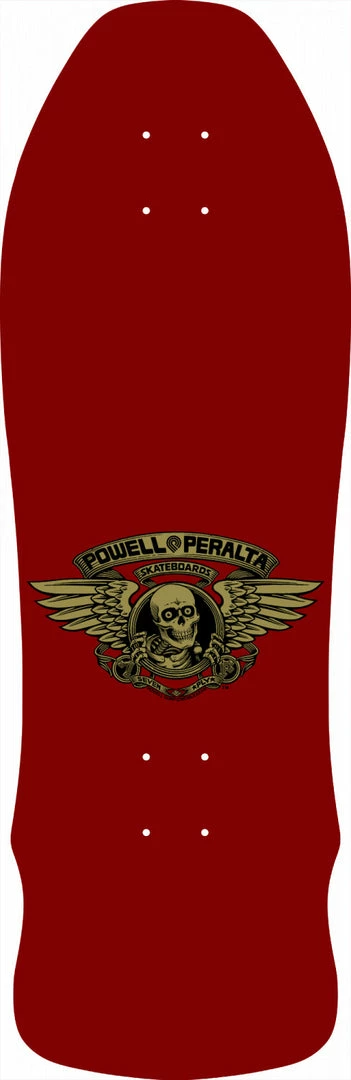 POWELL PERALTA GEEGAH RIPPER SKATEBOARD DECK - MAROON - 9.75" X 30"