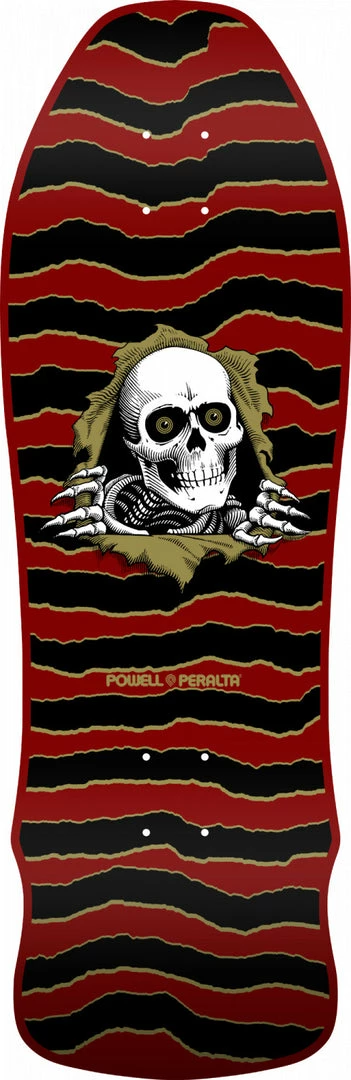 POWELL PERALTA GEEGAH RIPPER SKATEBOARD DECK - MAROON - 9.75" X 30"