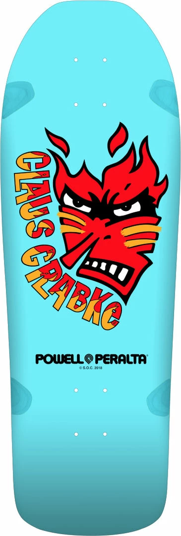 POWELL PERALTA CLAUS GRABKE SKATEBOARD DECK - AQUA - 10.25" X 30.5"