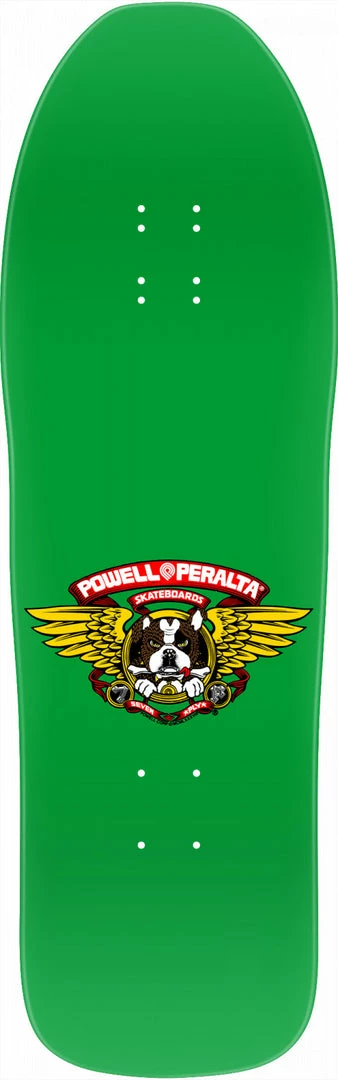 POWELL PERALTA FRANKIE HILL BULLDOG SKATEBOARD DECK - GREEN - 10" X 31.5 "