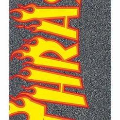 MOB X THRASHER YELLOW AND ORANGE PLAME SKATEBOARD GRIP TAPE 9" X 33"