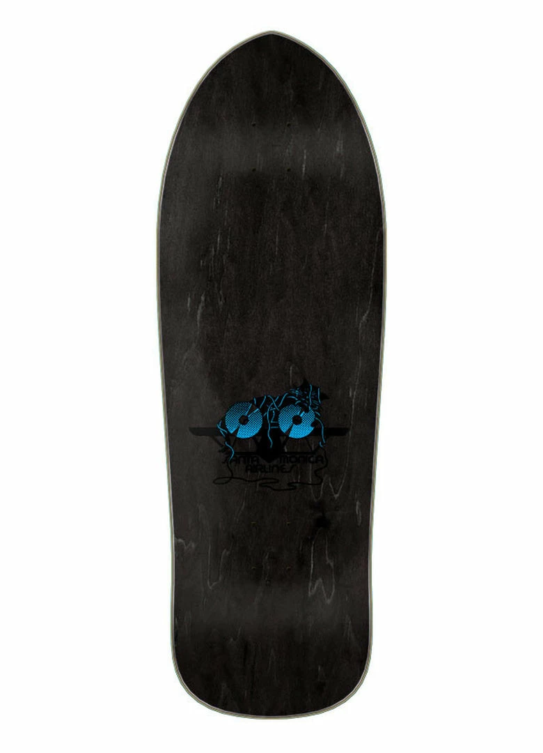 SANTA CRUZ NATAS KAUPUS KITTEN SKATEBOARD DECK - BLACK STAIN