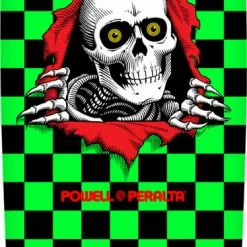 Extremzbss POWELL PERALTA OG RIPPER SKATEBOARD DECK - CHECKER GREEN/BLACK - 10 X 30