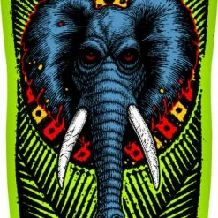 Extremzbss POWELL PERALTA VALLELY ELEPHANT SKATEBOARD DECK LIME - 9.85" X 30"